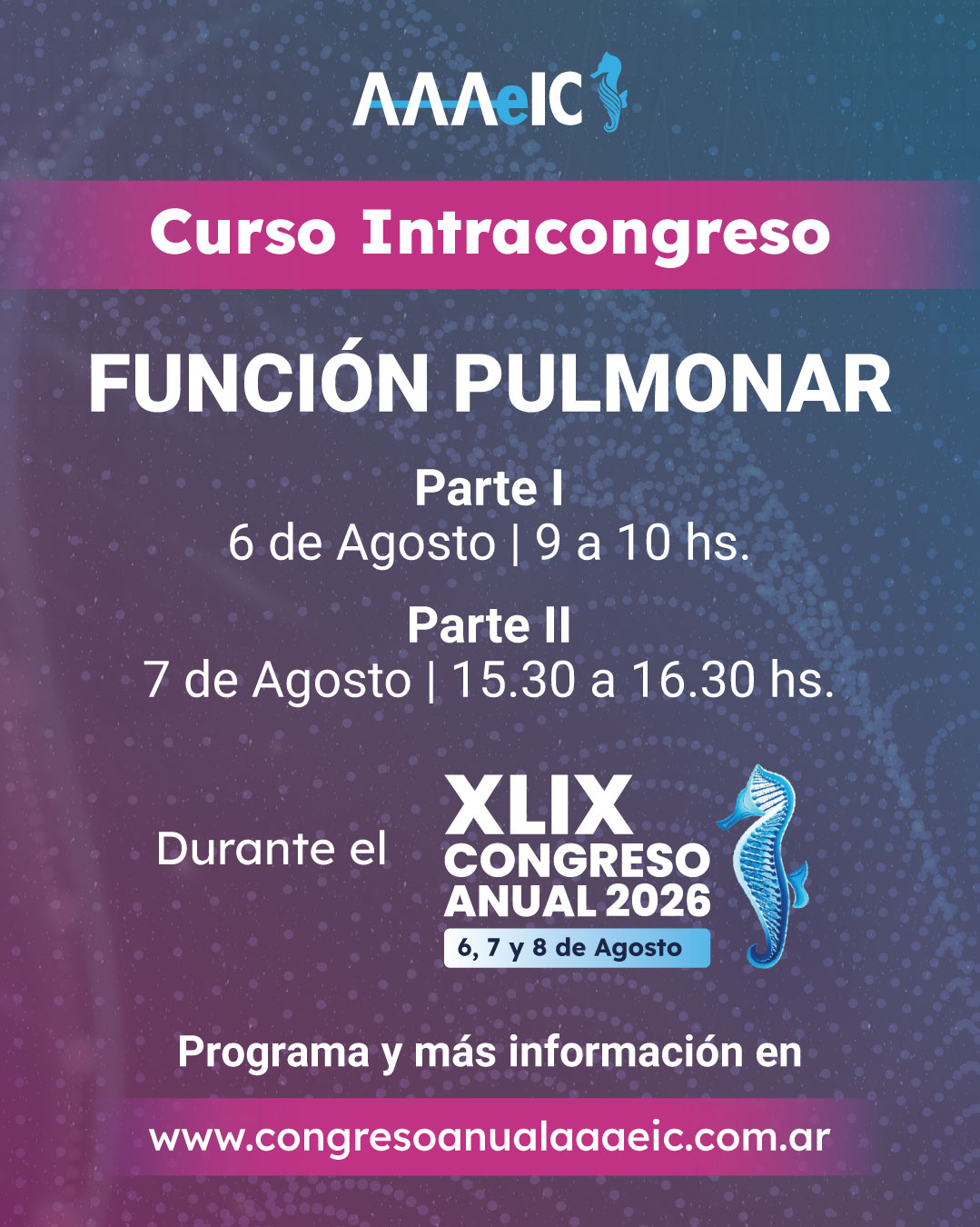 Curso Intracongreso - Congreso Anual AAAeIC